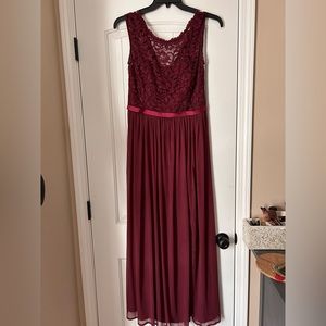 David’s bridal bridesmaid dress